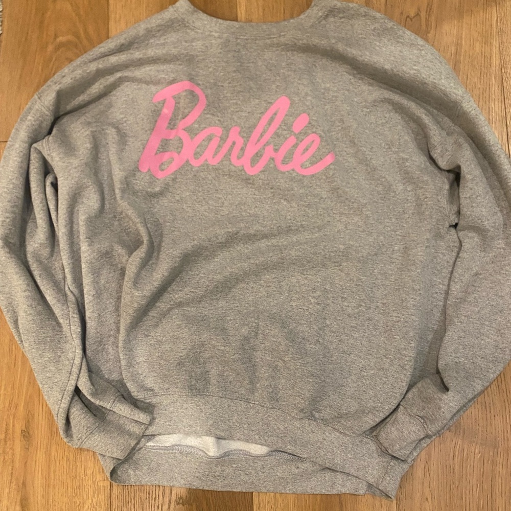 Barbie Gray Sweatshirt with Logo